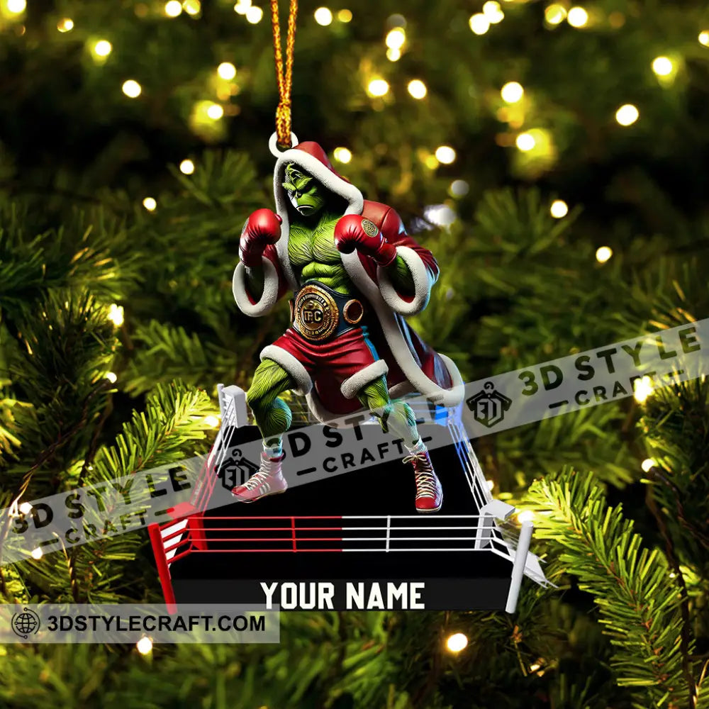 King Of Boxing Home Decor Christmas Ornament Personalized