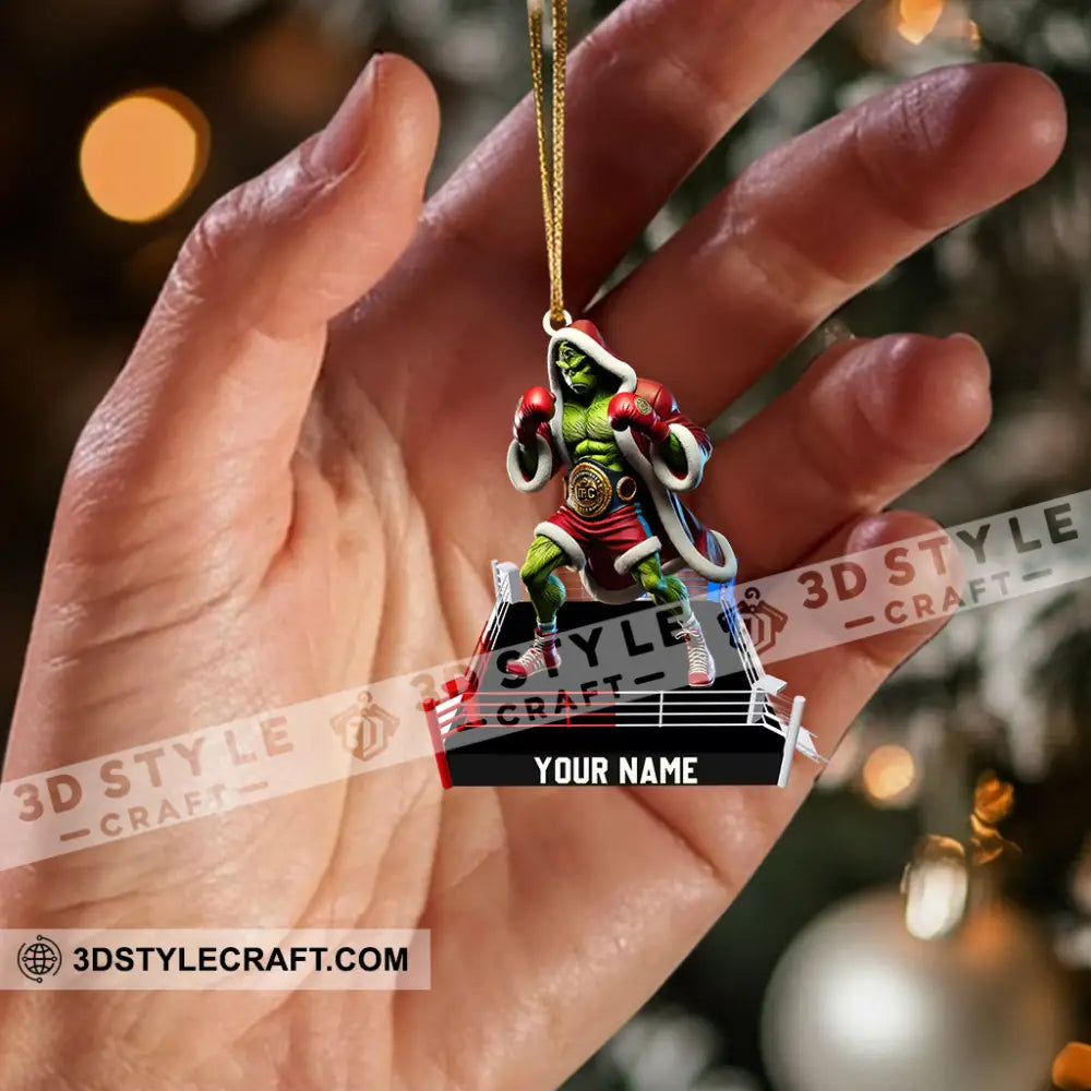 King Of Boxing Home Decor Christmas Ornament Personalized