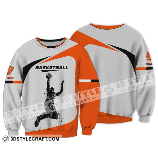 Man Shirt, Basketball Shirt, Custom Name T-Shirt, Gift for Basketball Player, Basketball Clothing style option 4