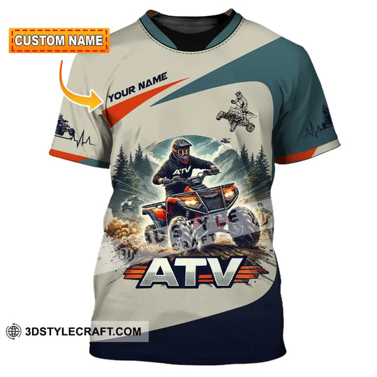 Man Shirt, Custom Name All-Terrain Vehicle ATV Bike Shirt, All-Terrain Vehicle ATV Bike Polo Long Sleeve, All-Terrain Vehicle ATV Bike Gift style option 1