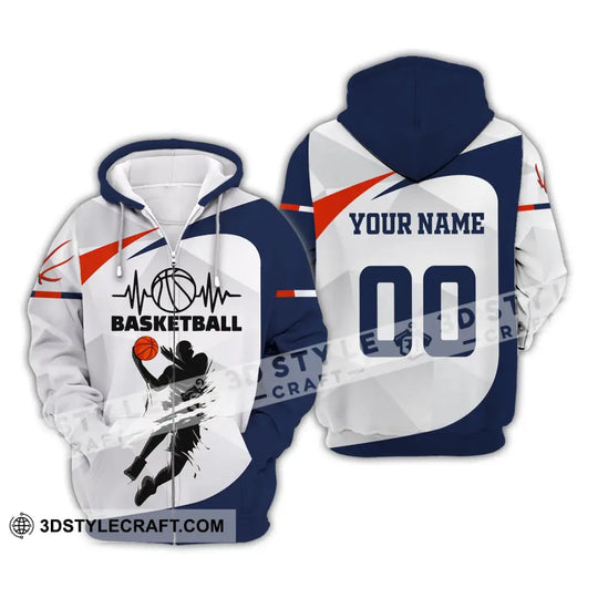 Man Shirt, Custom Name and Number Basketball T-Shirt, Basketball Man, Gift for Basketball Player style option 3