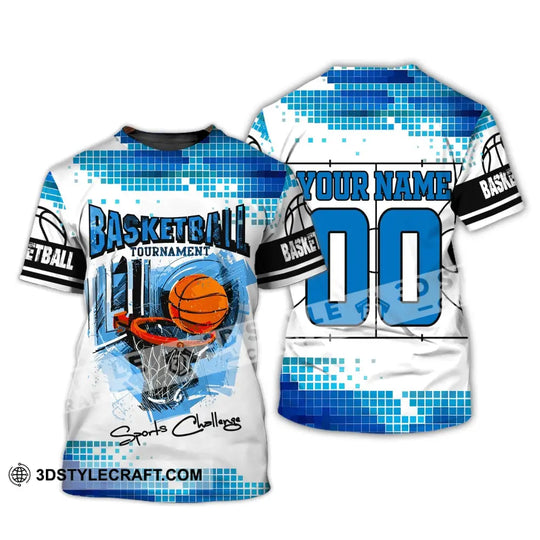 Man Shirt, Custom Name and Number Basketball T-Shirt, Sport Challenge, Gift for Basketball Player style option 2