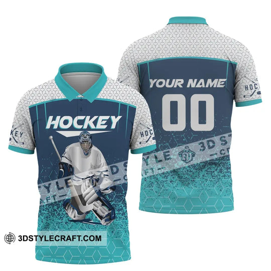 Man Shirt, Custom Name and Number Ice Hockey T-Shirt, Ice Hockey Love, Gift for Hockey Player style option 4