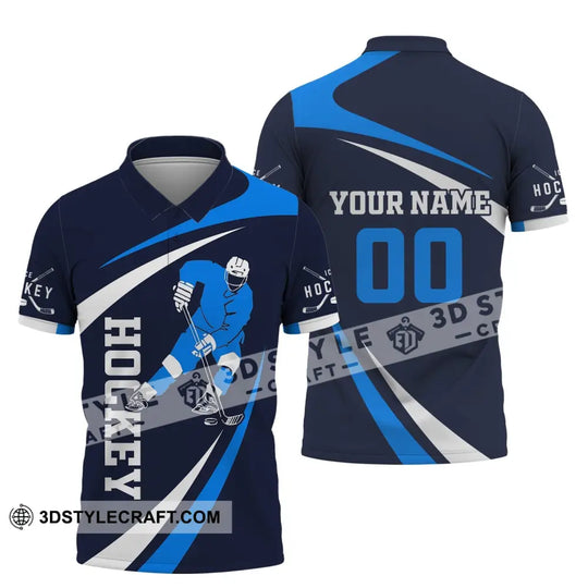 Man Shirt, Custom Name and Number Ice Hockey T-Shirt, Ice Hockey Love, Gift for Hockey Player style option 4