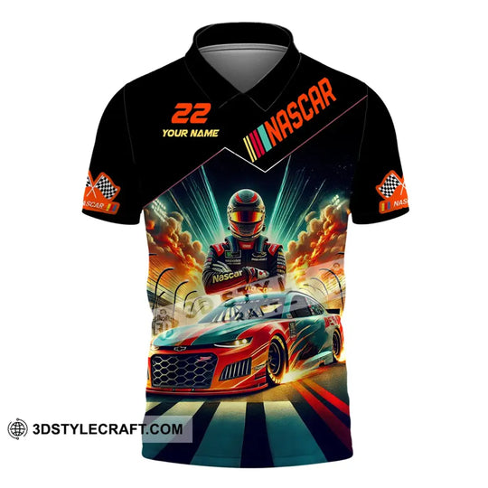Man Shirt, Custom Name and Number Nascar Shirt, Nascar Hoodie Polo Long Sleeve Shirt style option 4