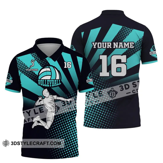 Man Shirt, Custom Name and Number Volleyball Shirt, T-Shirt for Volleyball Club, Gift for Volleyball Players style option 4