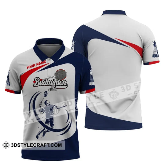 Man Shirt, Custom Name Badminton T-Shirt, Badminton Shirt, Gift For Badminton Players style option 4