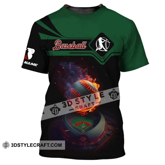 Man Shirt, Custom Name Baseball T-Shirt, Gift for Baseball Player style option 2
