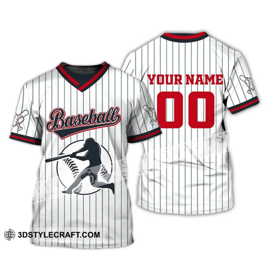 Man Shirt, Custom Name Baseball T-Shirt, Baseball Shirt, Gift For Baseball Player style option 2
