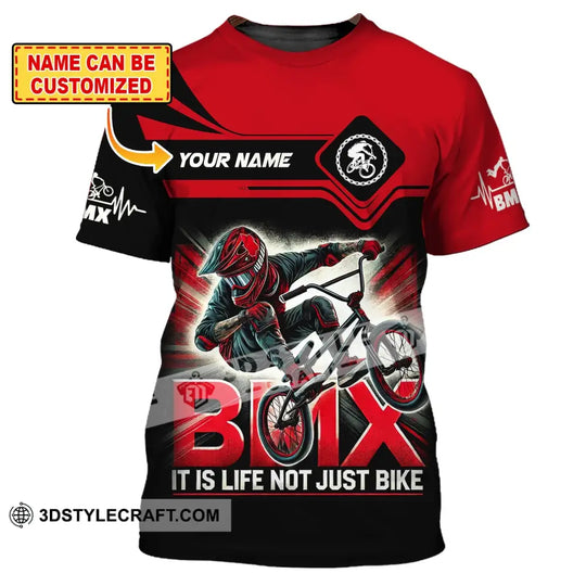 Man Shirt, Custom Name Bicycle Moto Cross Shirt, BMX Polo Shirt Long Sleeve Hoodie style option 1