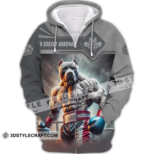 Man Shirt, Custom Name Boxing Shirt, Boxing Hoodie Shirt Polo Long Sleeve, Gift for Boxing Lovers style option 3