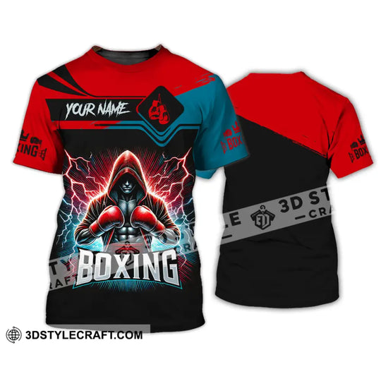 Man Shirt, Custom Name Boxing Shirt, Boxing Lover Hoodie Shirt Polo Long Sleeve, Gift for Boxing Players style option 2