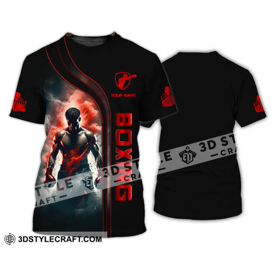 Man Shirt, Custom Name Boxing Shirt, Boxing Lover Hoodie Shirt Polo Long Sleeve, Gift for Boxing Players style option 2