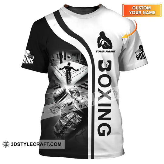 Man Shirt - Custom Name Shirt - Boxing Lover Shirt style option 1