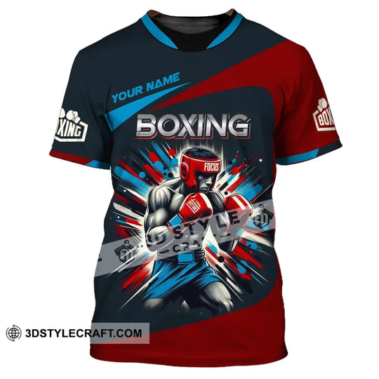Man Shirt, Custom Name Boxing T-Shirt, Boxing Man Shirt, Gift for Boxing Lover style option 2