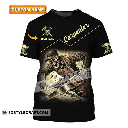 Man Shirt, Custom Name Carpenter Shirt, Carpenter Hoodie Polo Long Sleeve Shirt style option 1