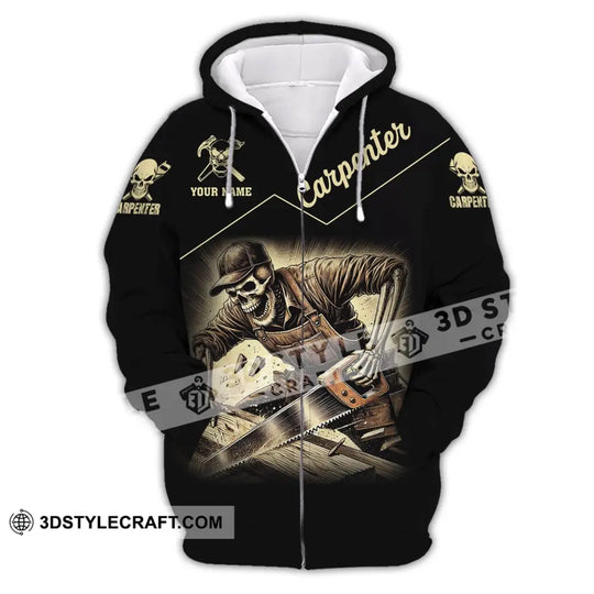 Man Shirt, Custom Name Carpenter Shirt, Carpenter Hoodie Polo Long Sleeve Shirt style option 3