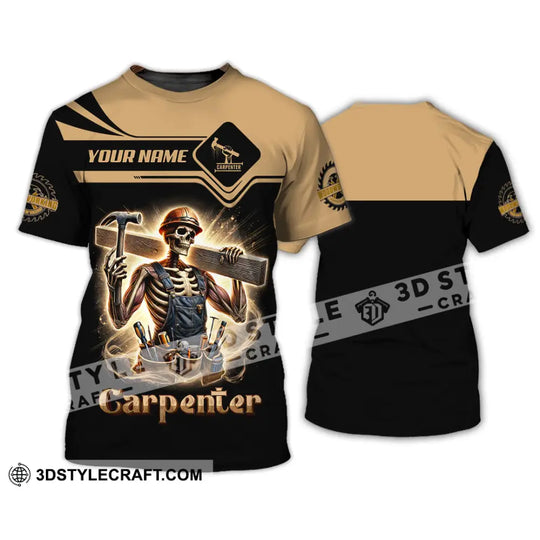 Man Shirt, Custom Name Carpenter Shirt, Carpenter Polo Long Sleeve Shirt, Gift for Carpenter style option 2