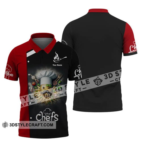 Man Shirt, Custom Name Chef Shirt, Cooking Chef, Gift for Cooking Lovers style option 4