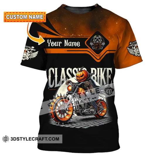 Man Shirt, Custom Name Classic Bike Shirt, Classic Motorcycle T-Shirt Hoodie Long Sleeve Shirt style option 1