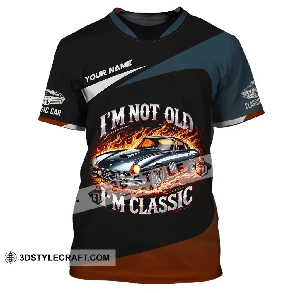 Man Shirt Custom Name Classic Car Lover T-Shirt / S T-Shirt