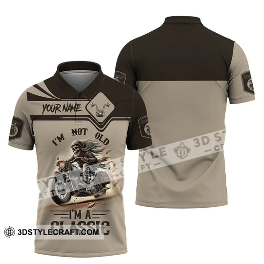 Man Shirt, Custom Name Classic Motorcycle Shirt, Classic Motorcycle Lover Hoodie Shirt Polo Long Sleeve Shirt style option 3