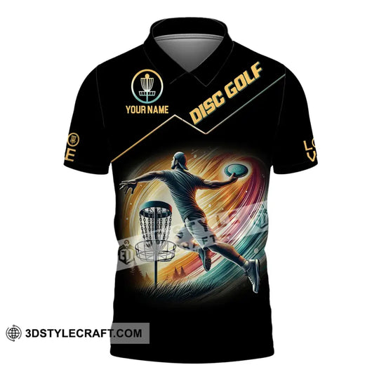 Man Shirt, Custom Name Disc Golf Shirt, Disc Golf T-Shirt Hoodie Long Sleeve Shirt style option 4