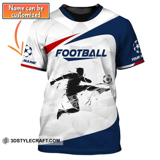Man Shirt, Custom Name Football T-Shirt, Football Goal, Gift for Football Lover style option 1
