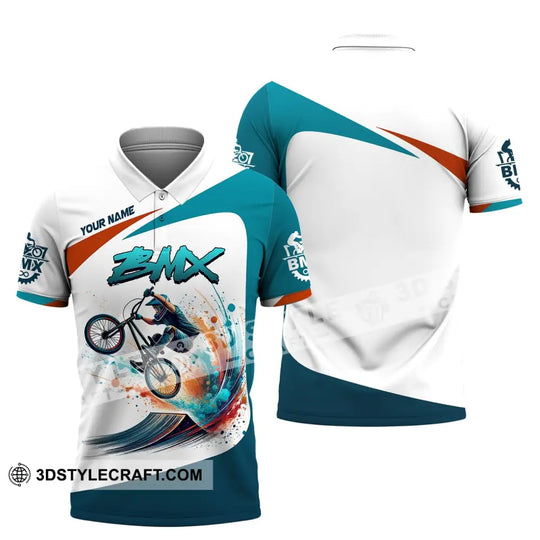 Man Shirt, Custom Name Shirt for Mountain Bike Lover, Mountain Bike Polo Long Sleeve, Mountain Bike Gift style option 3