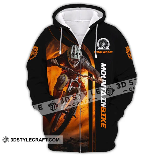 Man Shirt, Custom Name Shirt for Mountain Bike Lover, Mountain Bike Polo Long Sleeve, Mountain Bike Gift style option 3