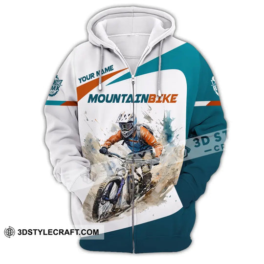 Man Shirt, Custom Name Shirt for Mountain Bike Lover, Mountain Bike Polo Long Sleeve, Mountain Bike Gift style option 3