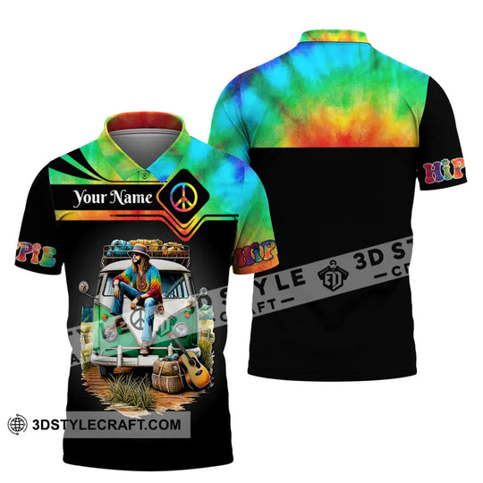 Man Shirt, Custom Name Hippie T-Shirt, Hippie Hoodie Long Sleeve Shirt, Retro Hippie Clothing style option 4