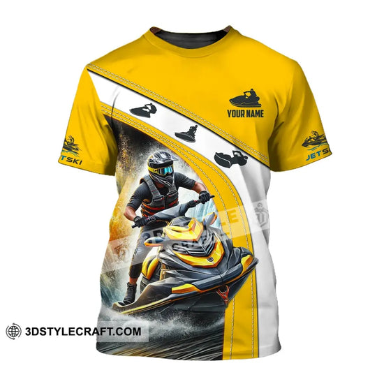 Man Shirt, Custom Name Jet Ski Shirt, Jet Ski Polo Long Sleeve, Jet Ski Gift style option 2