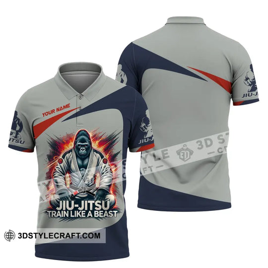 Man Shirt, Custom Name Jiujutsu Shirt, Jiujutsu Lover Hoodie Shirt Polo Long Sleeve Shirt style option 4