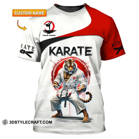Man Shirt, Custom Name Karate Shirt, Karate Hoodie Shirt Polo Long Sleeve, Gift for Karate Lovers style option 1