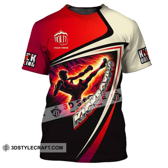 Man Shirt, Custom Name Kickboxing Shirt, Kickboxing Polo Long Sleeve, Gift for Kickboxing Lover style option 2
