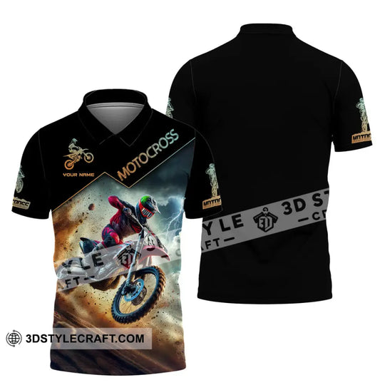 Man Shirt, Custom Name Moto Cross Shirt, Moto Cross Gift, Moto Cross Polo Shirt Long Sleeve Hoodie style option 4