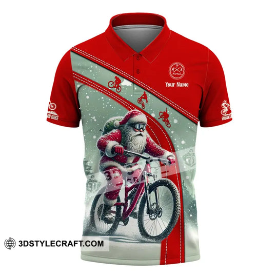 Man Shirt, Custom Name Mountain Bike Shirt, Mountain Bike Lover T-Shirt, Christmas Gift style option 4