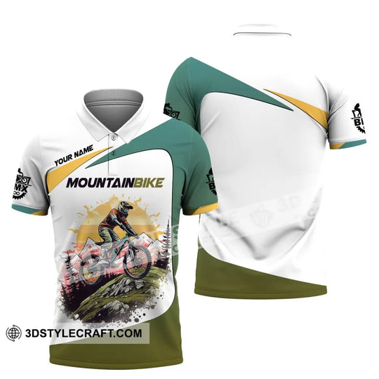 Man Shirt, Custom Name Mountain Bike Shirt, Mountain Bike Lover T-Shirt style option 4