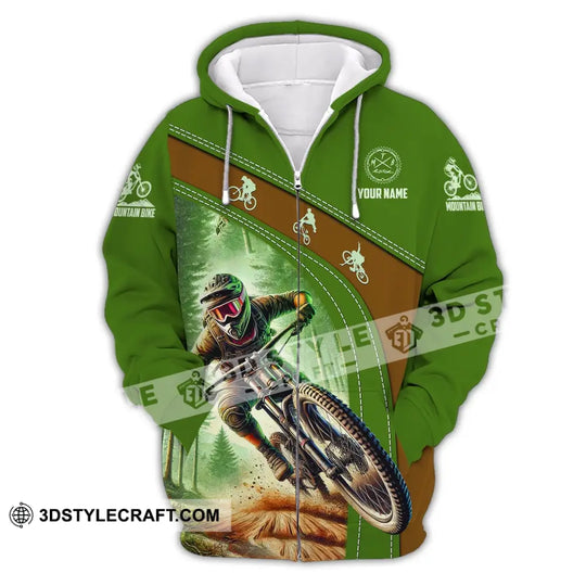 Man Shirt, Custom Name Mountain Bike Shirt, Mountain Bike Polo Long Sleeve, Mountain Bike Gift style option 3