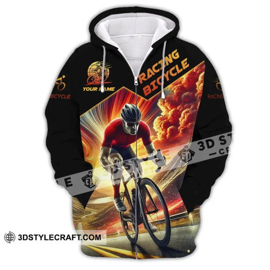 Man Shirt, Custom Name Racing Bicycle Shirt,  Racing Bicycle Hoodie Shirt Polo Long Sleeve Shirt style option 3
