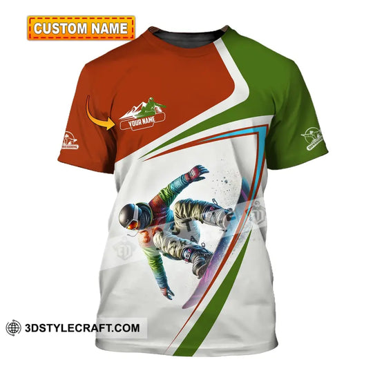Man Shirt, Custom Name Snowboarding Shirt, Snowboarding Polo Long Sleeve, Snowboarding Gift style option 1