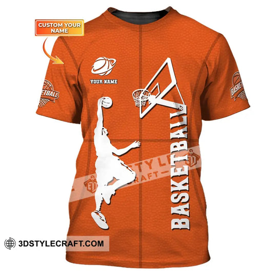 Man Shirt, Custom Name T-Shirt, Basketball Shirt, Basketball Clothing, Gift for Basketball Player style option 1