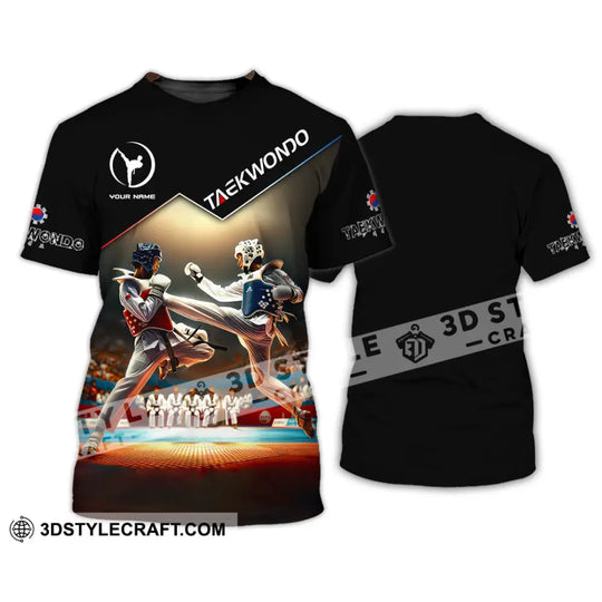 Man Shirt, Custom Name Taekwondo Shirt, Taekwondo Lover Hoodie Shirt Polo Long Sleeve Shirt style option 2