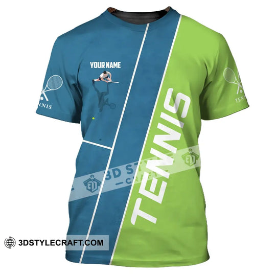 Man Shirt, Custom Name Tennis Shirt, Tennis Lover Gift, Tennis T-Shirt, Tennis Player Apparel style option 2