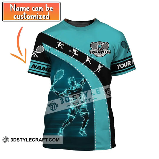 Man Shirt, Custom Name Tennis T-Shirt, Tennis Polo, Tennis Hoodie, Gift for Tennis Lover style option 1