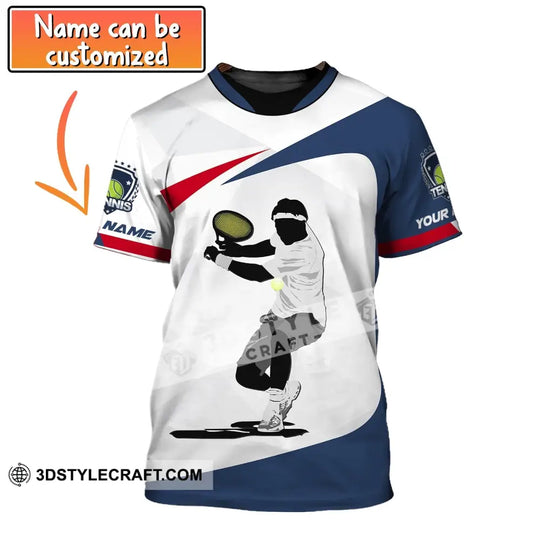 Man Shirt, Custom Name Tennis T-Shirt, Tennis Polo Shirt, Tennis Hoodie, Gift for Tennis Lover style option 1