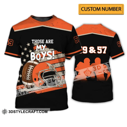 Man Shirt - Custom Rugby Football T-Shirt - Those Are My Boys - Football Clothing style option 3