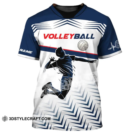 Man Shirt, Custom Volleyball Shirt, T-Shirt for Volleyball Team, Gift for Volleyball Players style option 2