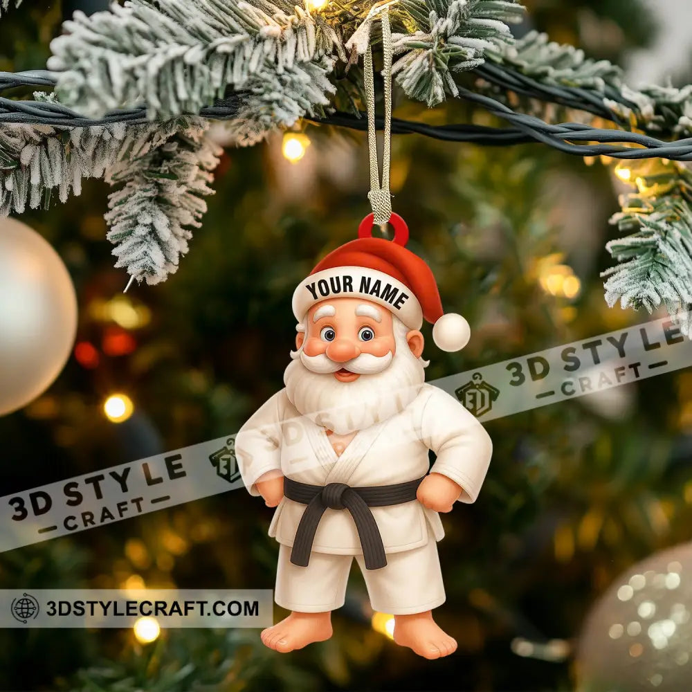 Martial Arts Santa Home Decor Christmas Ornament Personalized Ornament Ornament